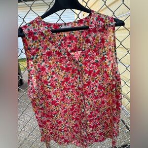 Maurice’s Sleeveless Blouse in Summer Floral